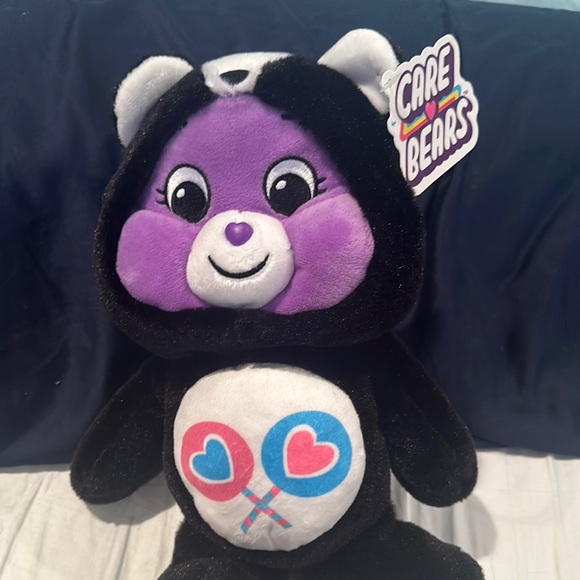Skunk Care Bears Black and Purple Plush Toy - Picture 1 of 7